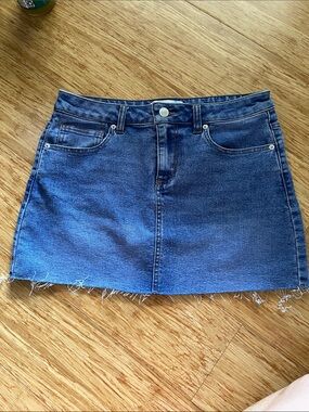 Classic Blue Denim Mini Skirt